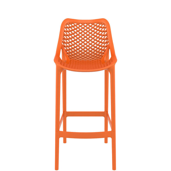 siesta air commercial bar stool orange