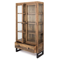 forged wooden display cabinet 1
