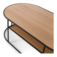 dekota wooden coffee table natural oak 4