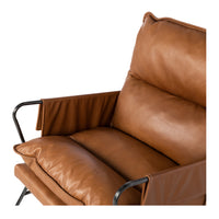 rome armchair tan leather 3