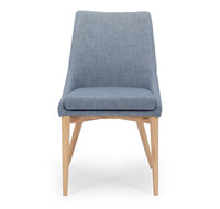 cathedral dining chair blue fabric 2