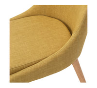 cathedral dining chair mustard fabric 6