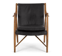 madrid armchair black leather 7