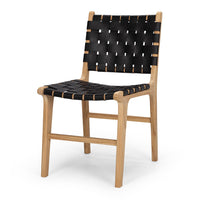fusion commercial chair woven black leather 6