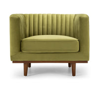 madagascar lounge chair greenery velvet 6