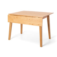 nordic dropleaf wooden dining table 102cm square 3