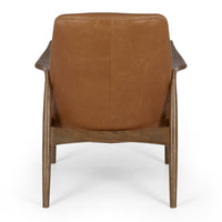 dune armchair cognac leather 5