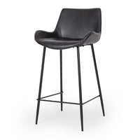 vortex upholstered stool vintage black 1