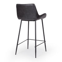 vortex upholstered stool vintage black 2