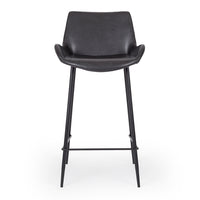 vortex upholstered stool vintage black 5