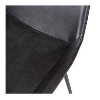 vortex upholstered stool vintage black 4