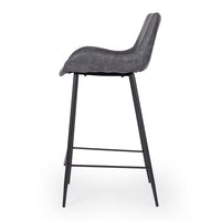 vortex upholstered stool 65cm vintage grey2