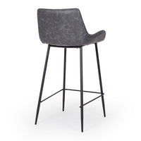 vortex upholstered stool 65cm vintage grey 3