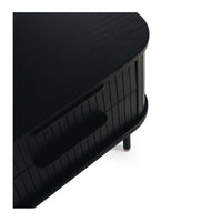 linea wooden bedside table black oak 6