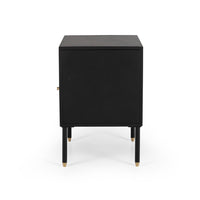 arizona 1 drawer lamp table black 3