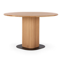 telsa round wooden dining table 4
