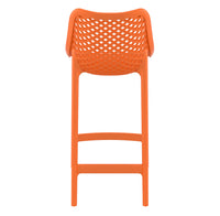 siesta air outdoor bar stool 65cm orange 4