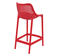 siesta air breakfast bar stool 65cm red 3