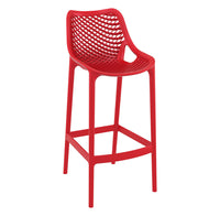 siesta air commercial bar stool red 1