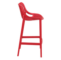siesta air commercial bar stool red 2