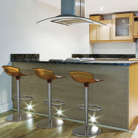 siesta aria kitchen bar stool transparent amber  4