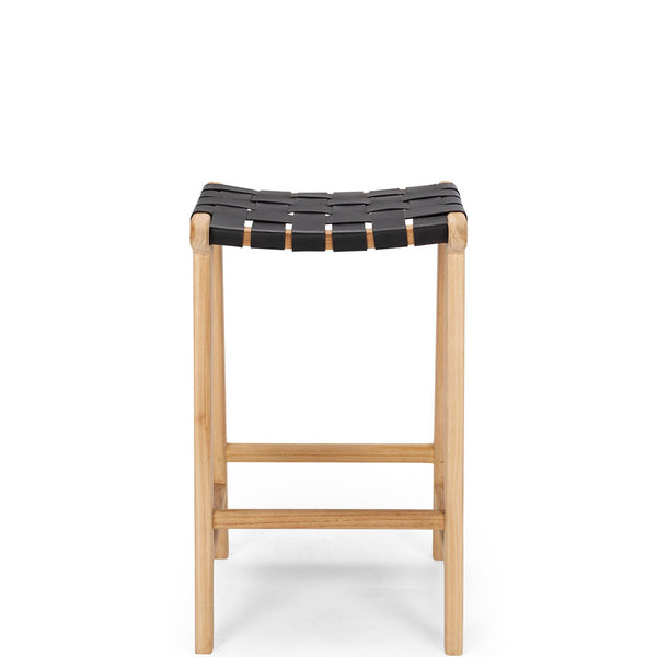 fusion kitchen bar stool woven black