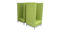 bling upholstered privacy booth 11