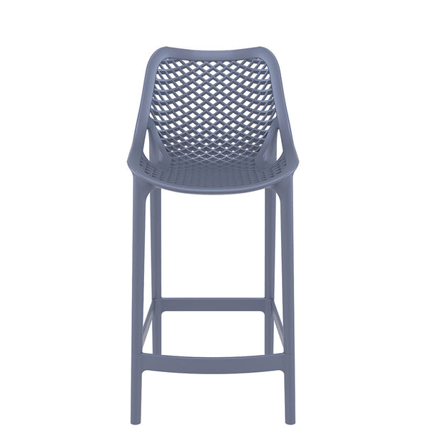 siesta air outdoor bar stool 65cm dark grey