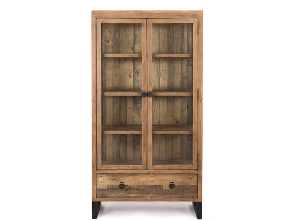 forged wooden display cabinet