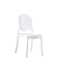 siesta elizabeth commercial chair gloss white