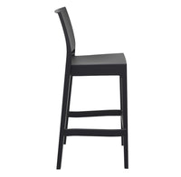 siesta maya bar stool 75cm black 2