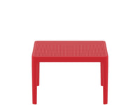 sky side outdoor coffee table red