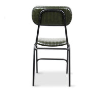 retro dining chair green p.u 5