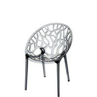 siesta crystal commercial chair smoke transparent 1