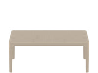 sky lounge outdoor coffee table taupe