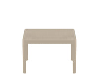 sky side outdoor table taupe