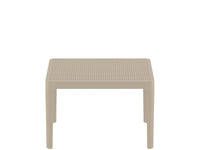 sky side outdoor coffee table taupe
