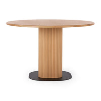 telsa round wooden dining table 3