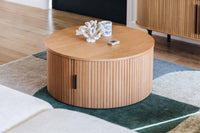 telsa round wooden coffee table 6