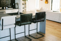 berm upholstered stool velvet anthracite 6