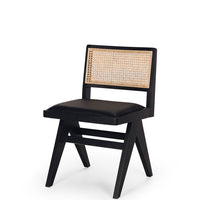 classic dining chair black oak 1