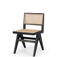 classic wooden chair black oak 1