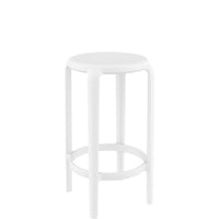 siesta tom bar stool 65cm white 1