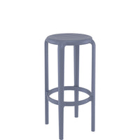 siesta tom commercial bar stool 75cm dark grey 1