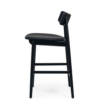 napoleon highback wooden bar stool black  2