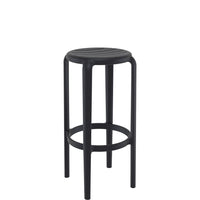siesta tom commercial bar stool 75cm black 1