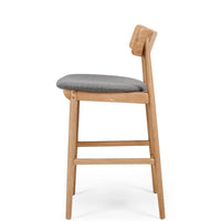 napoleon highback wooden bar stool natural 1