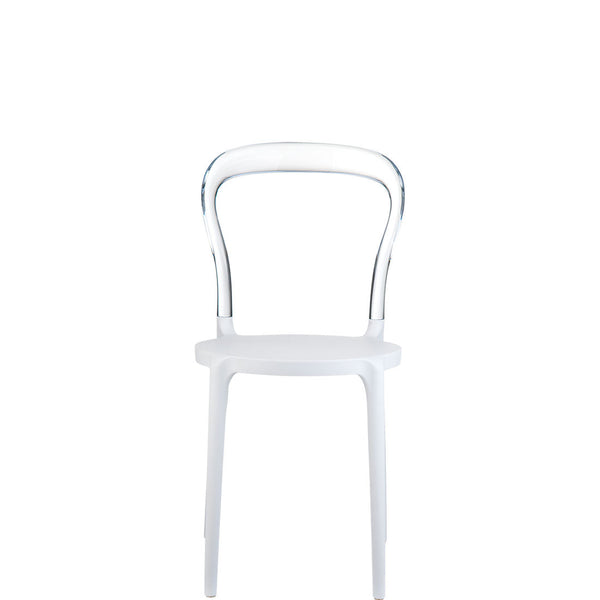 siesta mr bobo commercial chair white/clear