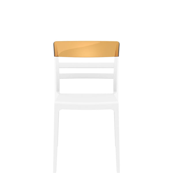 siesta moon commercial chair white/amber