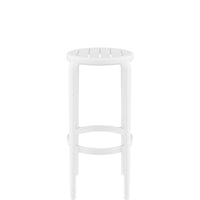 siesta tom commercial bar stool 75cm white